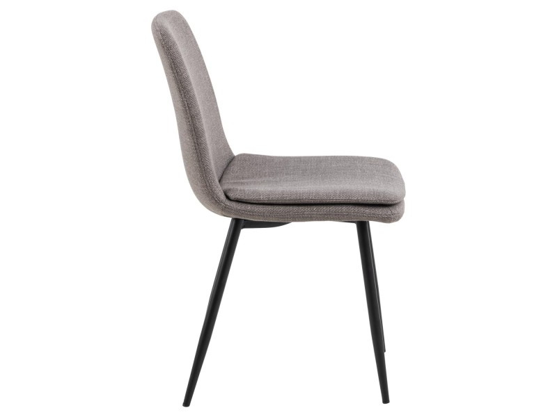 Krzesło Becca szare tkanina Basel 34FR - ACTONA